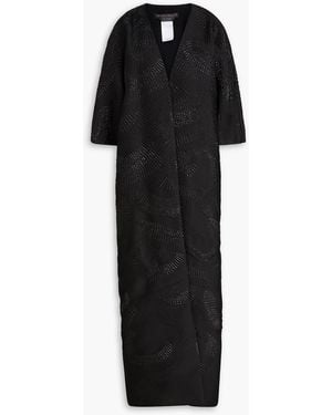 Marina Rinaldi Cloqué Coat - Black