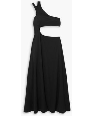 Dodo Bar Or Sherly One-shoulder Cutout Stretch-jersey Midi Dress - Black