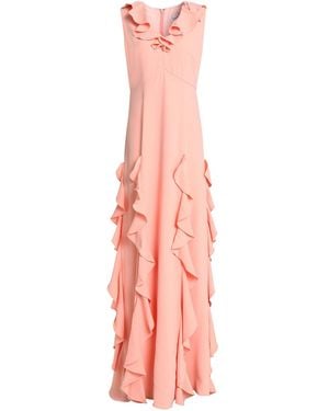 Mikael Aghal Ruffled Crepe Gown - Pink