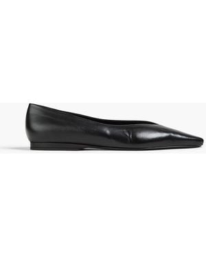 Loulou de Saison Barsi Leather Ballet Flats - Black