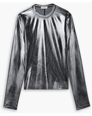 LAPOINTE Stretch-mesh Top - Black