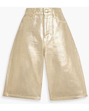Veronica Beard Charlotte Denim Shorts - Natural