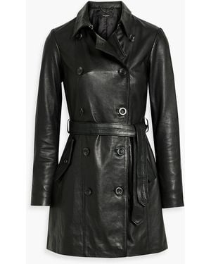 Muubaa Lyla trenchcoat aus leder - Schwarz