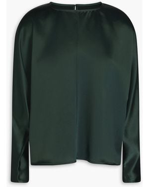 By Malene Birger Odelleys Satin Blouse - Green