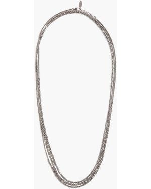 Brunello Cucinelli Beaded-Tone Necklace - Blue