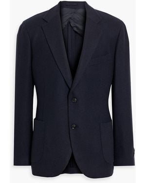 Lardini Wool-Twill Blazer - Blue