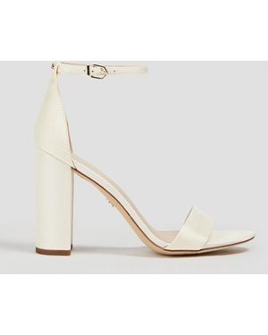 Sam Edelman Yaro Silk-satin Sandals - Natural