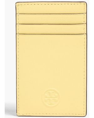 Tory Burch Fleming Quilted Leather Cardholder - Yellow