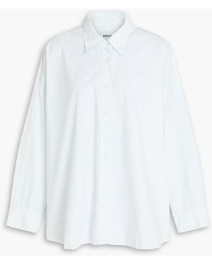 Agolde Roux Cotton-Poplin Shirt - White