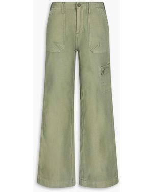 FRAME Cotton Cargo Trousers - Green
