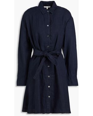 Alex Mill Hemdkleid aus leinen in minilänge - Blau
