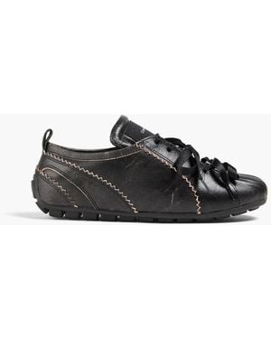 Simone Rocha Ballerina Grip Leather Trainers - Black