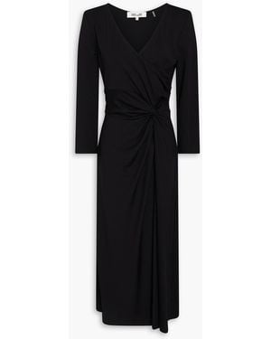 Diane von Furstenberg Midikleid "shiri" aus jersey mit twist-detail - Schwarz