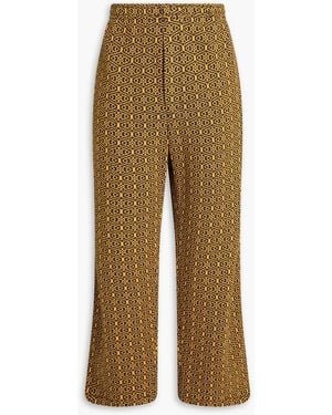 Bode Jacquard-Knit Cotton Trousers - Natural