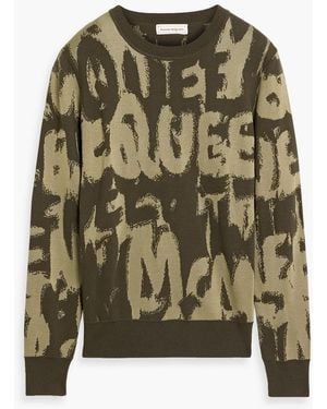 McQueen Jacquard-Knit Sweater - Green
