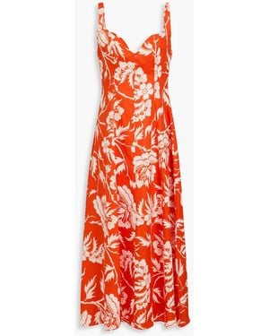 Mara Hoffman Perdita Floral-print Hemp Maxi Dress - Red