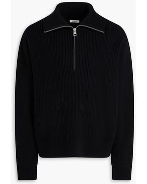 Sandro Wool And Cashmere-Blend Cardigan - Black