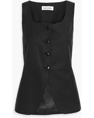 Alex Mill Soho Linen And Cotton-Blend Vest - Black