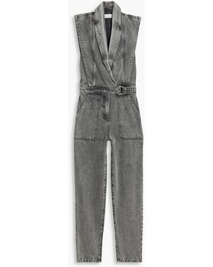 IRO Laebi Denim Jumpsuit - Gray