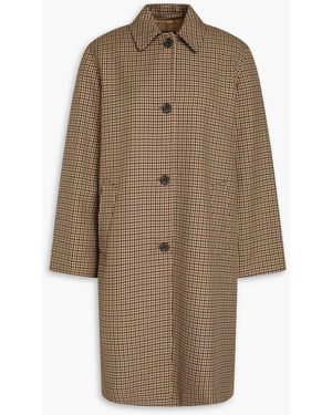 Nili Lotan Watson Gingham Jacquard Coat - Natural