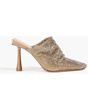 Benedetta Bruzziches Goliarda Chainmail Mules - Metallic