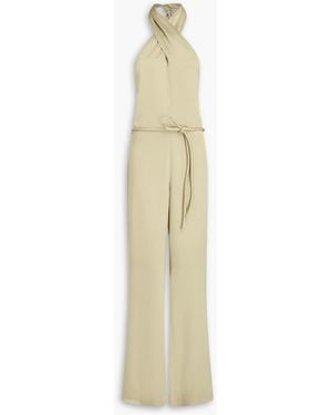 Nanushka Jumpsuit aus satin mit drapierung - Weiß