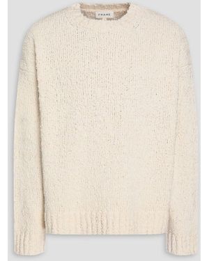 FRAME Bouclé-Knit Cotton-Blend Jumper - Natural
