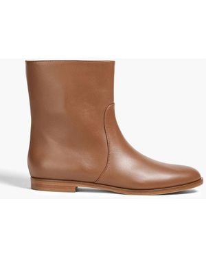 Sergio Rossi Leather Ankle Boots - Brown