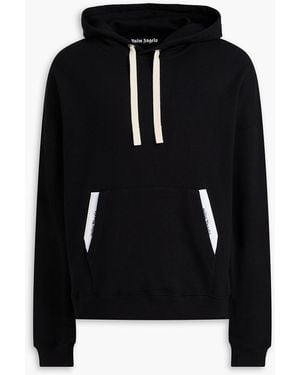 Palm Angels French Cotton-terry Hoodie - Black