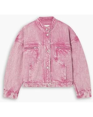 Isabel Marant Viane Denim Jacket - Pink