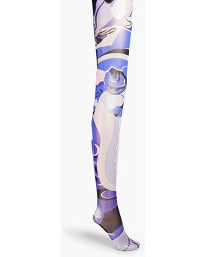 PUCCI Printed Tights - Blue