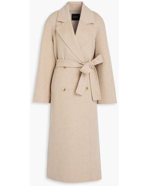 A.Emery Evans Double-breasted Wool-blend Twill Coat - Natural