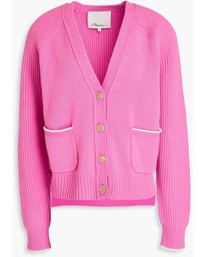 3.1 Phillip Lim Ribbed-Knit Cardigan - Pink