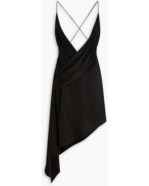 Alex Perry Wrap-Effect Cady Dress - Black