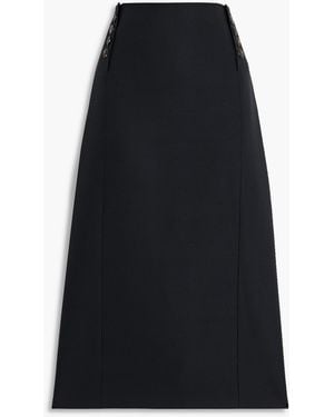 Veronica de Piante Nova Crepe Midi Skirt - Black