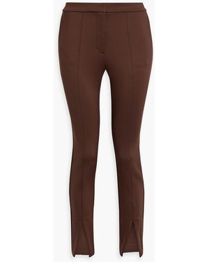Theory Scuba Slim-Leg Pants - Brown