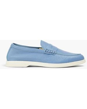 Canali Penny loafers aus narbenleder - Blau