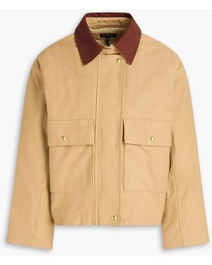 Rag & Bone Nonie Cotton-canvas Jacket - Natural