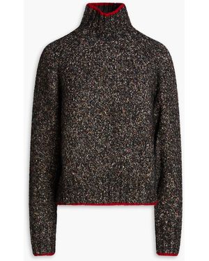 Autumn Cashmere Rollkragenpullover aus donegal-strick - Schwarz