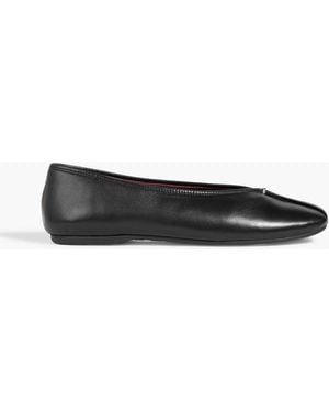 Vince Ori Leather Ballet Flats - Black