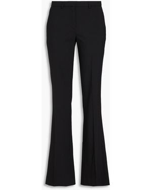 Theory Wool-Blend Crepe Trousers - Black