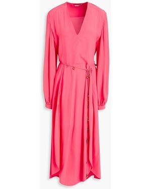 Stella McCartney Embellished Silk Crepe De Chine Midi Dress - Pink