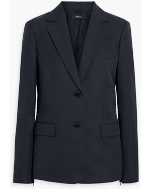 Theory Wool-Blend Blazer - Blue