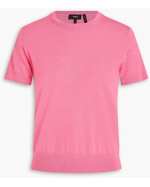 Theory Oberteil aus wolle - Pink
