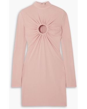 Tom Ford Cutout Stretch-crepe Mini Dress - Pink