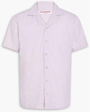 Orlebar Brown Travis Cotton And Lyocell-Blend Shirt - Pink
