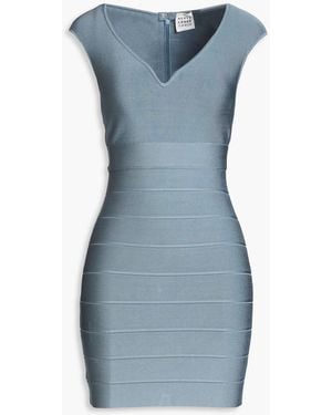 Hervé Léger Bandage Mini Dress - Blue