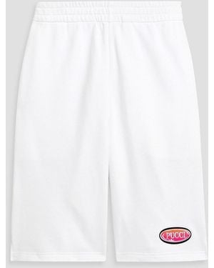 Emilio Pucci French Cotton-terry Shorts - White
