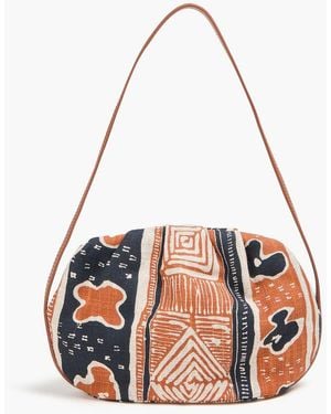 Rejina Pyo Sonny Printed Canvas Shoulder Bag - White