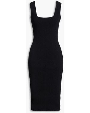 Wardrobe NYC Midikleid aus rippstrick - Schwarz